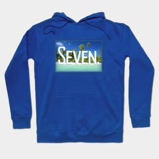 Seven year old Tropical Beach Hoodie